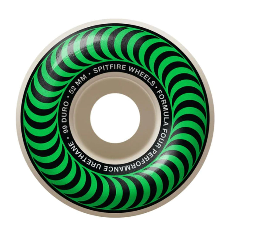 Spitfire Formula Four Classic Green Skateboard Wheels